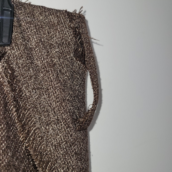 Vintage Lana Lee 90s Boho Brown Patchwork Skirt 8 - Picture 5 of 6